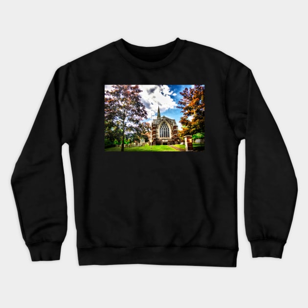 St Marys Church Finedon (HDR) Crewneck Sweatshirt by InspiraImage